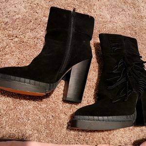 Size 8 Vintage Heeled Boots